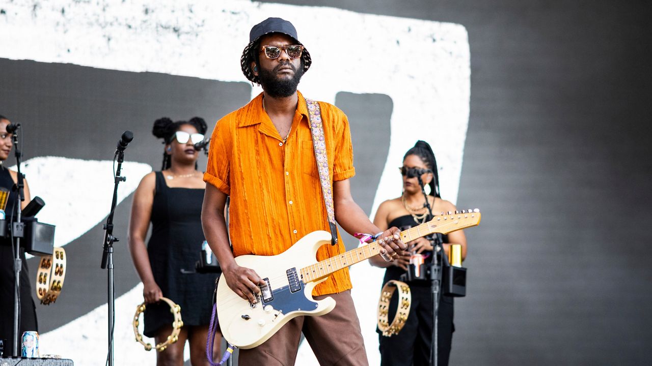 Gary Clark Jr. performs during the Bonnaroo Music & Arts Festival on Friday, June 14, 2024, in Manchester, Tenn. (Photo by Amy Harris/Invision/AP)