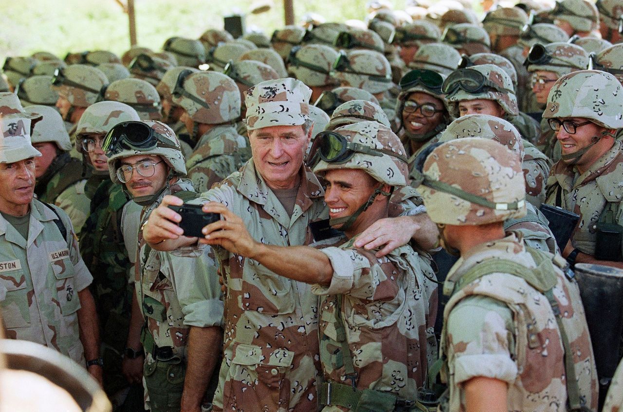 George H.W. Bush guided by concern for humanity