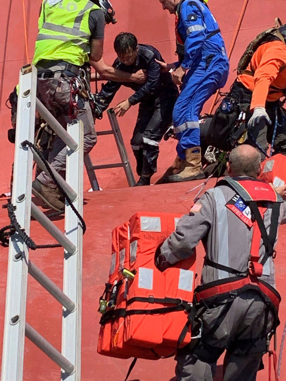 Focus in Georgia shifts to salvaging huge capsized ship