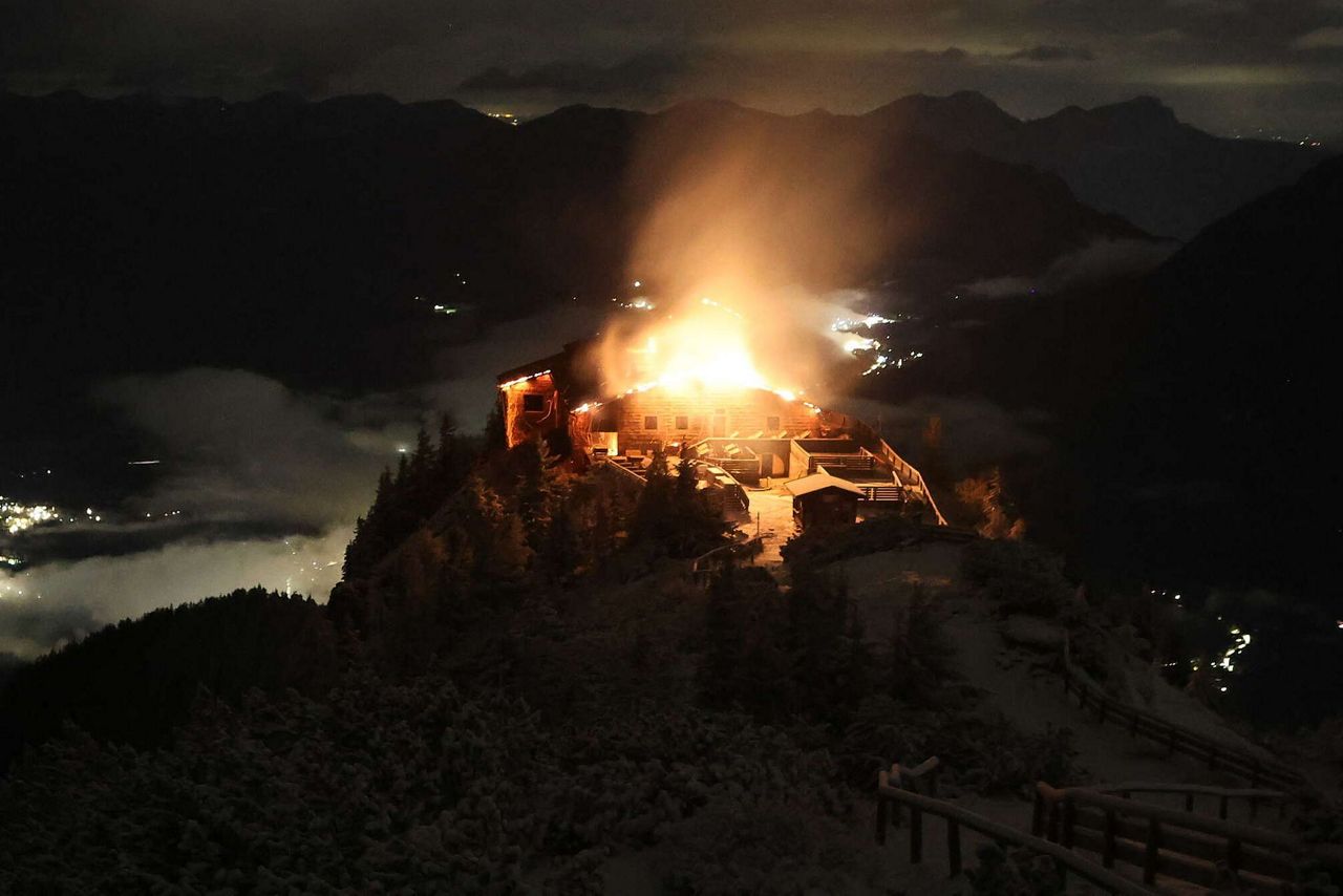 Fire devastates the Eagle's Nest retreat built for Hitler in Germany. A ...