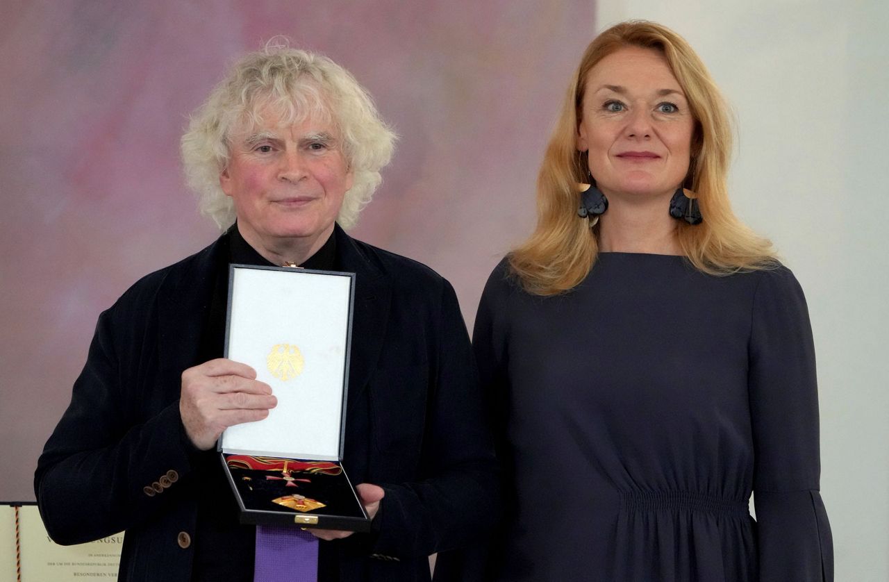 Conductor Simon Rattle receives Germany's highest honor