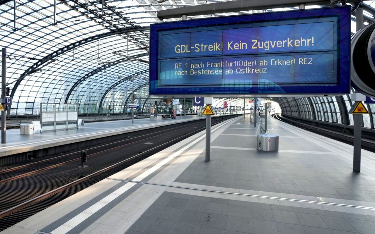 Nationwide train strike disrupts travel across Germany