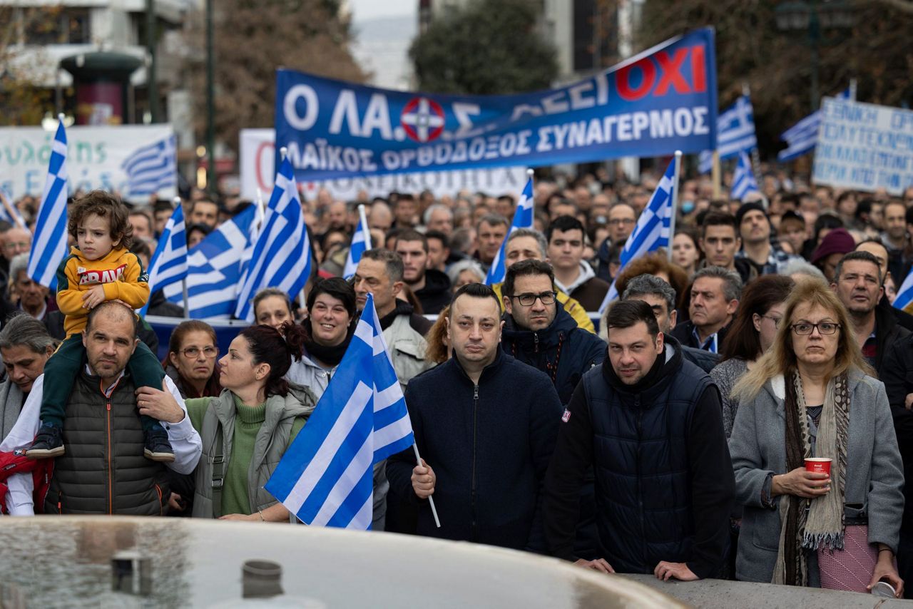 Hundreds Of Protesters Opposed To Bill Allowing Same Sex Marriage Rally In Greek Capital