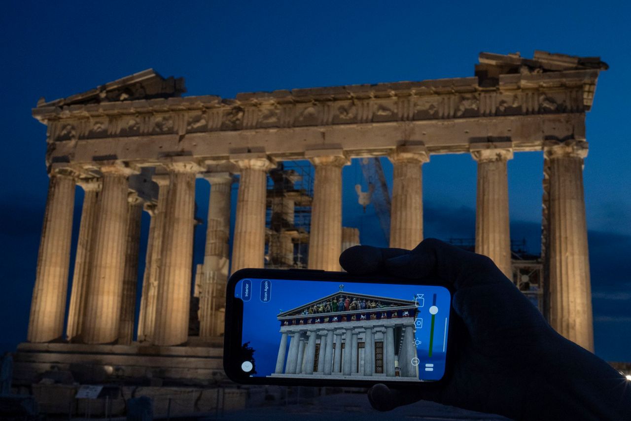 An app shows how ancient Greek sites looked thousands of years ago. It ...