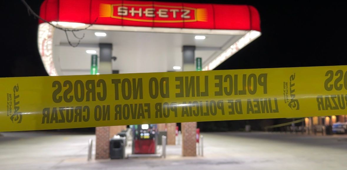 A Greensboro police officer was killed Saturday at a Sheetz gas station on Sandy Ridge Road in Colfax. (Spectrum News 1)