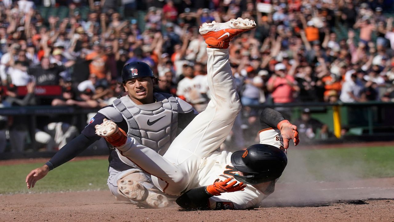 Giants beat Guardians 5-4 to keep pace in NL wild-card chase