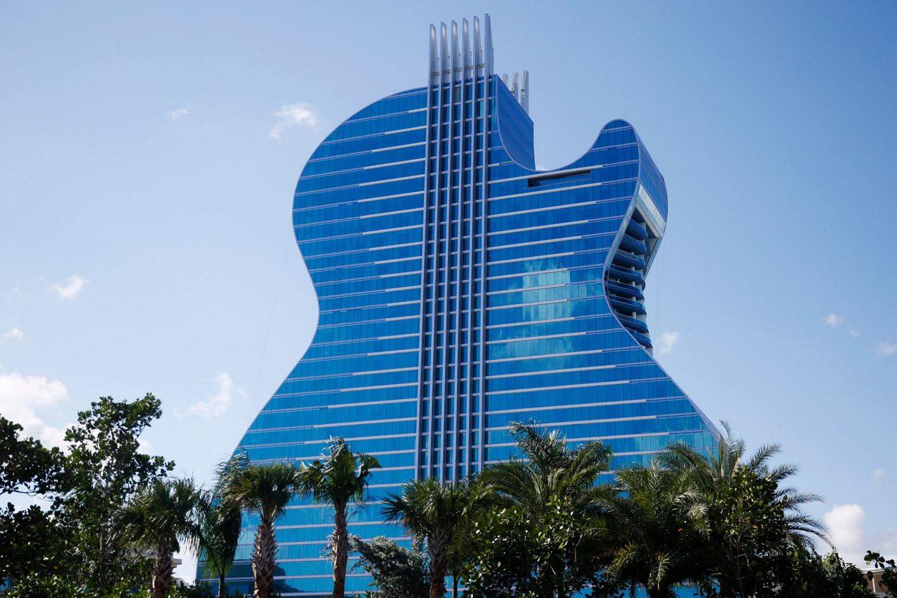 Unique guitar-shaped hotel opens at Florida Seminole casino