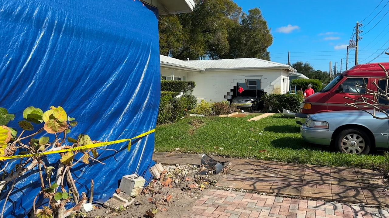 Gulfport homeowner displaced after car crashes into home