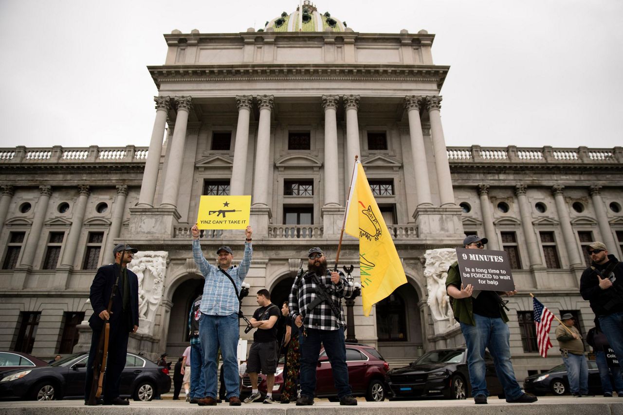 Gun rights activists fill Rotunda for Second Amendment rally