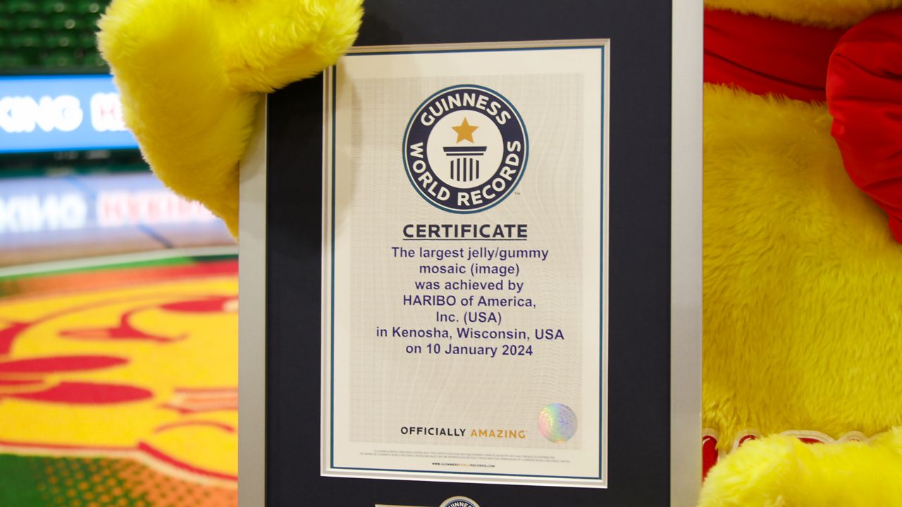 Certificate from Guinness World Records. (HARIBO/Joe Spencer)