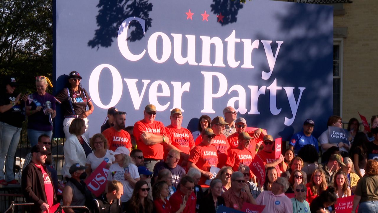 Liz Cheney campaigns with Vice President Harris