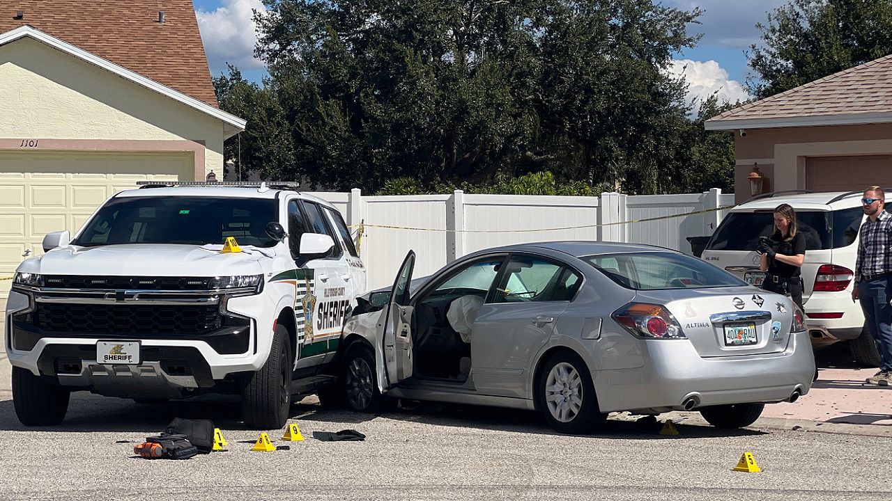 Hillsborough County Sheriff's officials are investigating the incident involving two of their deputies being struck by a vehicle during a service call in Brandon. (Photo: HCSO)