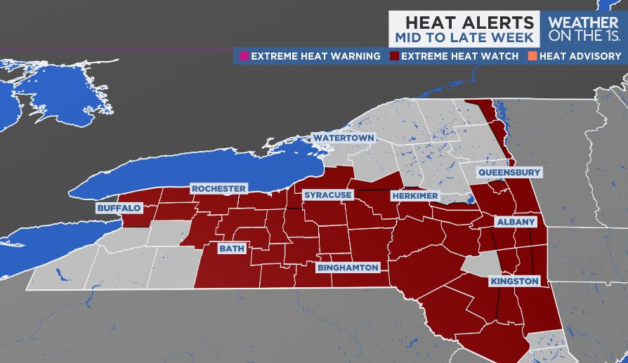Extremely hot and humid stretch of weather underway