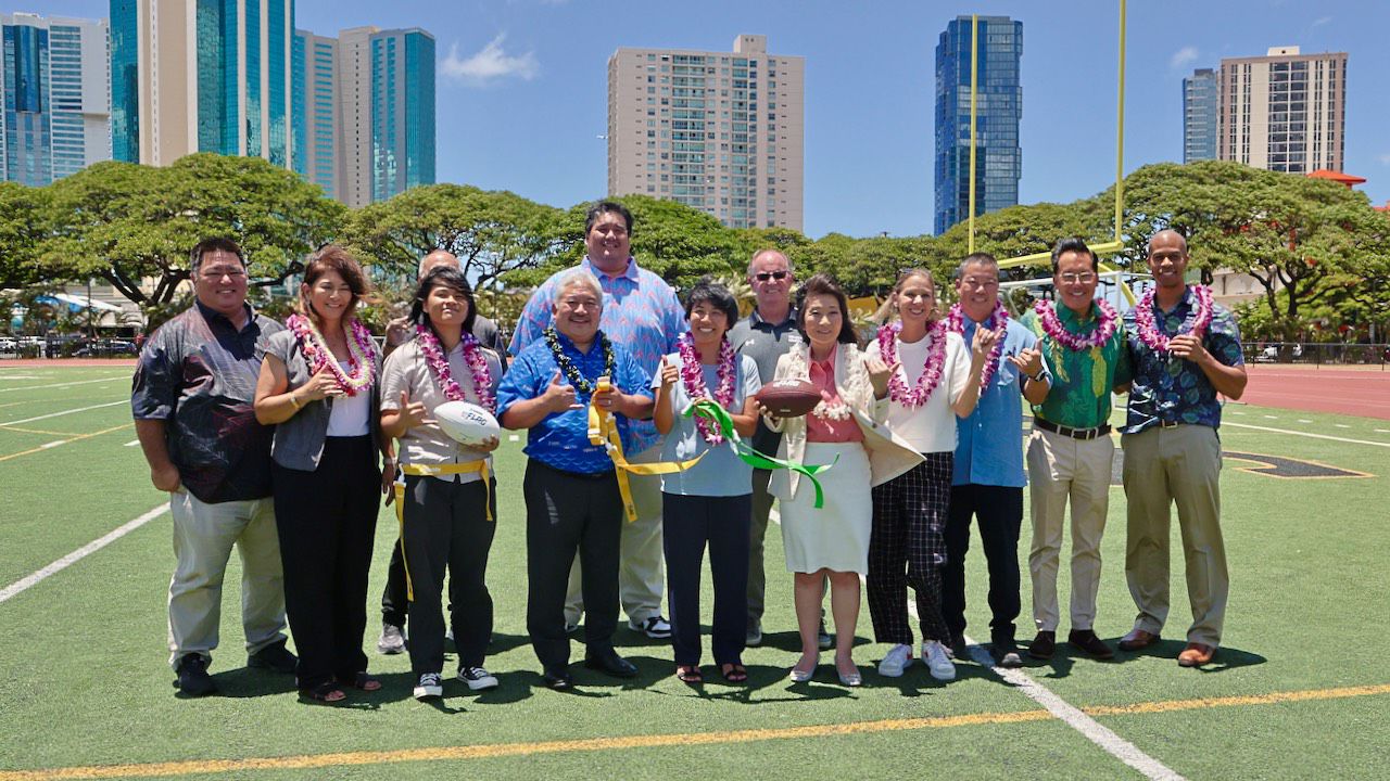 The Hawaii High School Athletic Association  and state Department of Education announced the adoption of high school girls flag football for the upcoming school year.(Hawaii Department of Education)