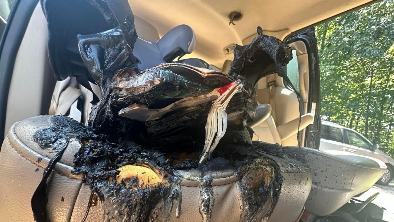 Child seat catches fire moments after N.C. family gets out of car, officials say