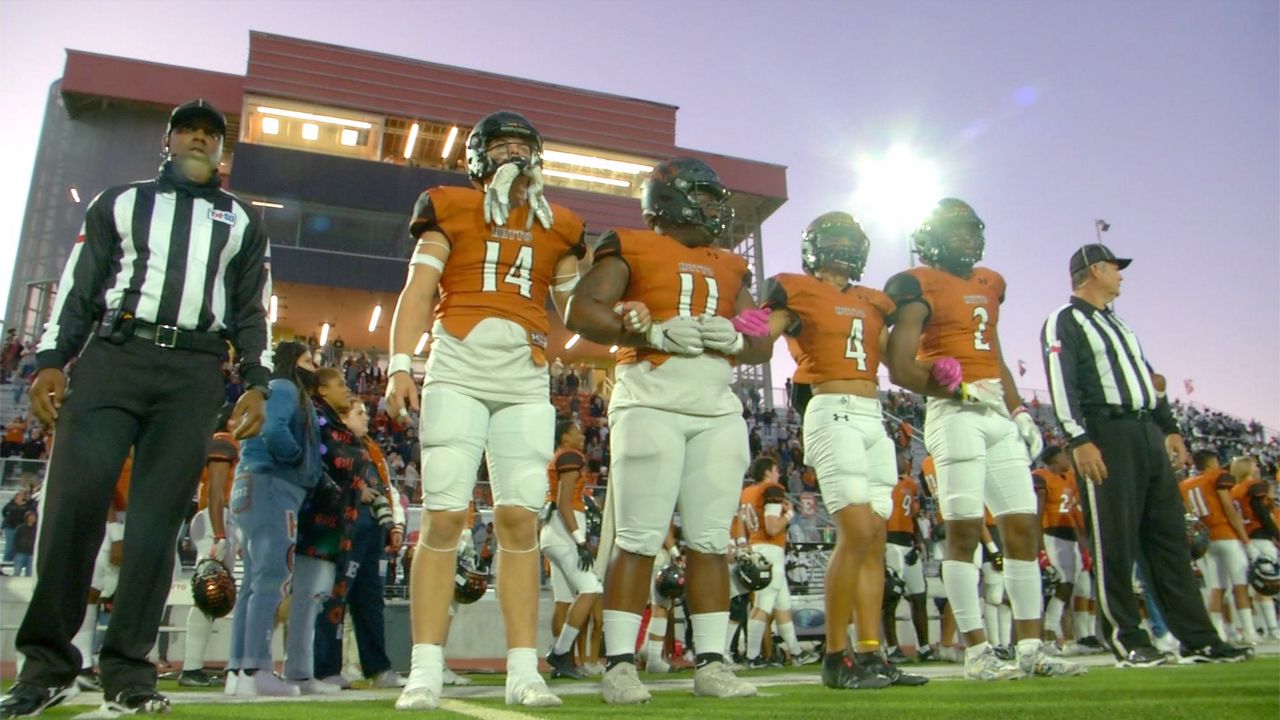 Hutto football gets ready to take the field.