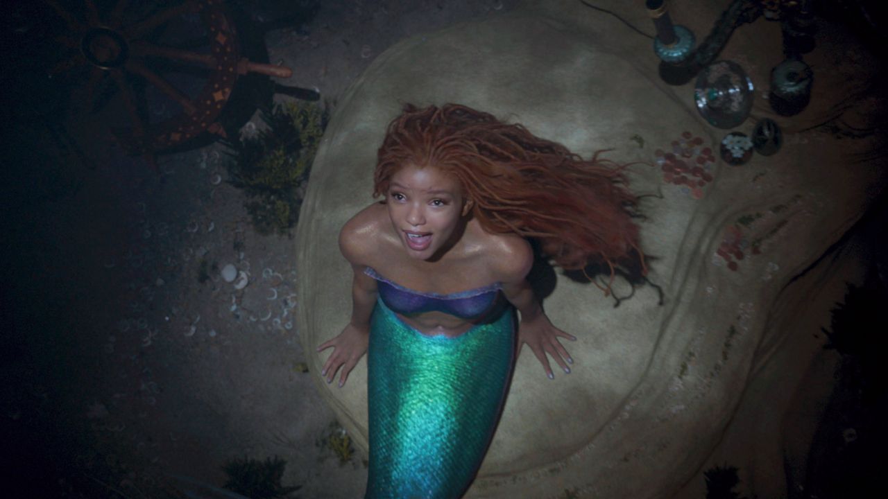 This image released by Disney shows Halle Bailey as Ariel in "The Little Mermaid." (Disney via AP)