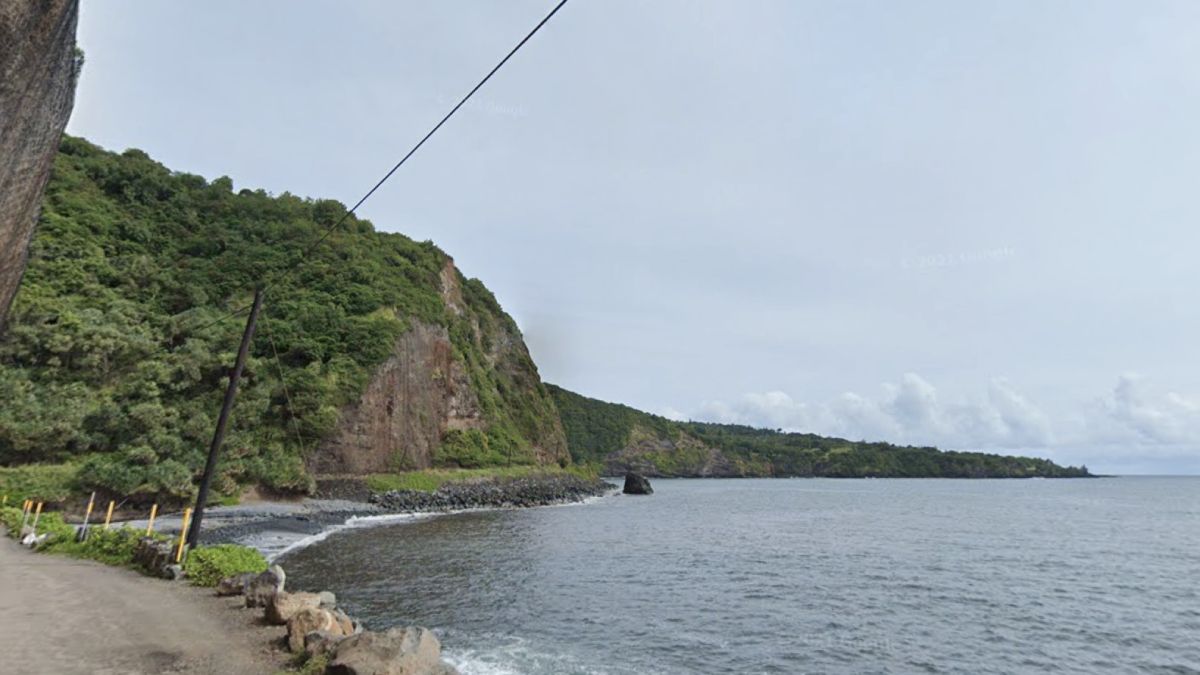 The boundary of the Kipahulu Community-Based Subsistence Fishing Area starts from nearby Kalepa Gulch in the west toward Puaaluu Gulch in the east. (Google Street View)