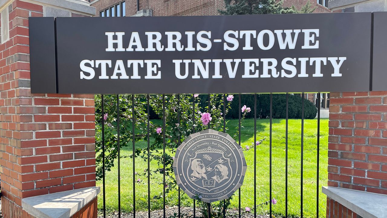 Pictured is a Harris-Stowe State University sign on Sept. 6, 2023.