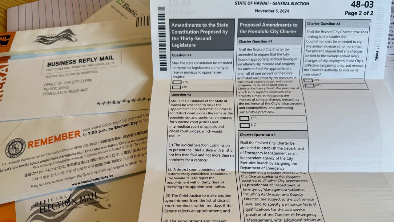 Hawaii voters are considering two statewide ballot measures this year. (Spectrum News/Nuy Cho)