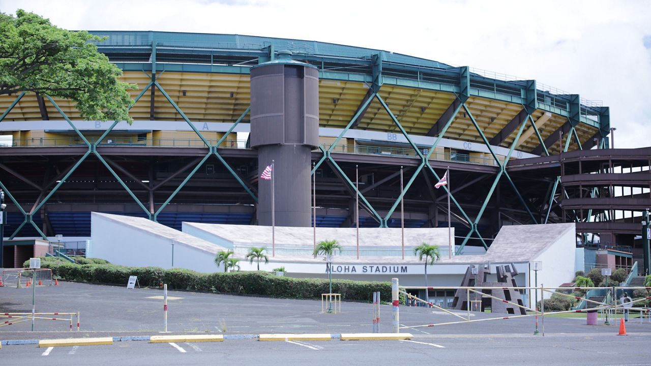 Old Aloha Stadium is slated to remain until demolition can commence in late 2025.