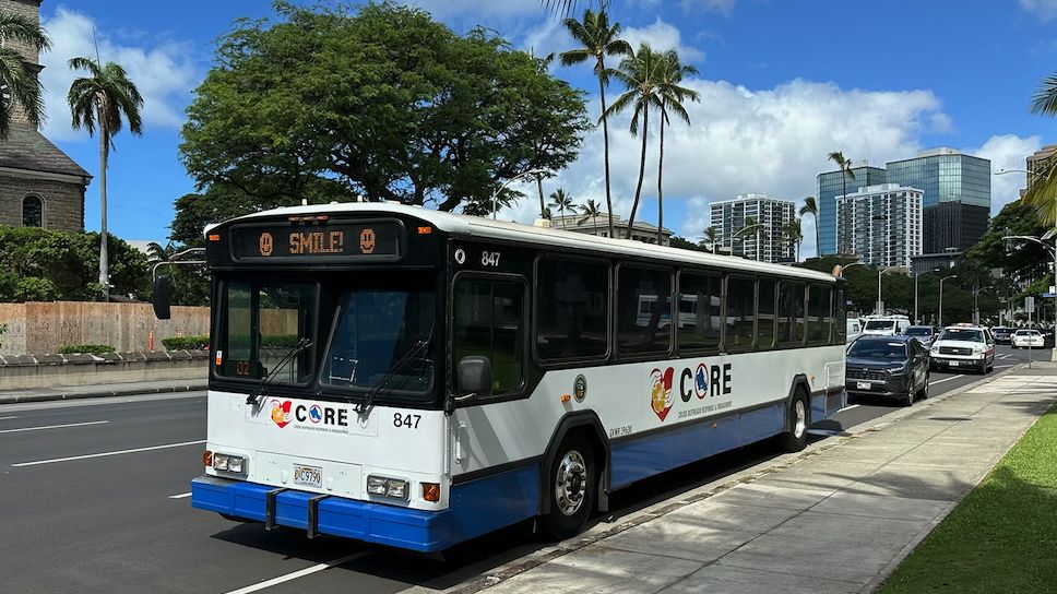 The Crisis Outreach Response and Engagement Bus will be staffed by two to three Emergency Medical Technicians. (Photo courtesy of the Honolulu Emergency Services Department)