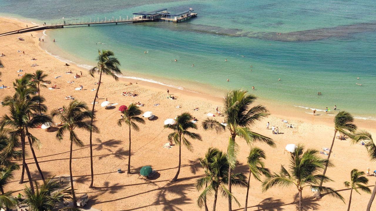 Duke Kahanamoku Beach, located in Waikiki has been ranked No. 2 on the list of the nation's best beach for 2023, according to the annual ranking released Thursday, May 18, 2023, by the university professor known as “Dr. Beach.” (AP Photo/Sam Eifling, File)