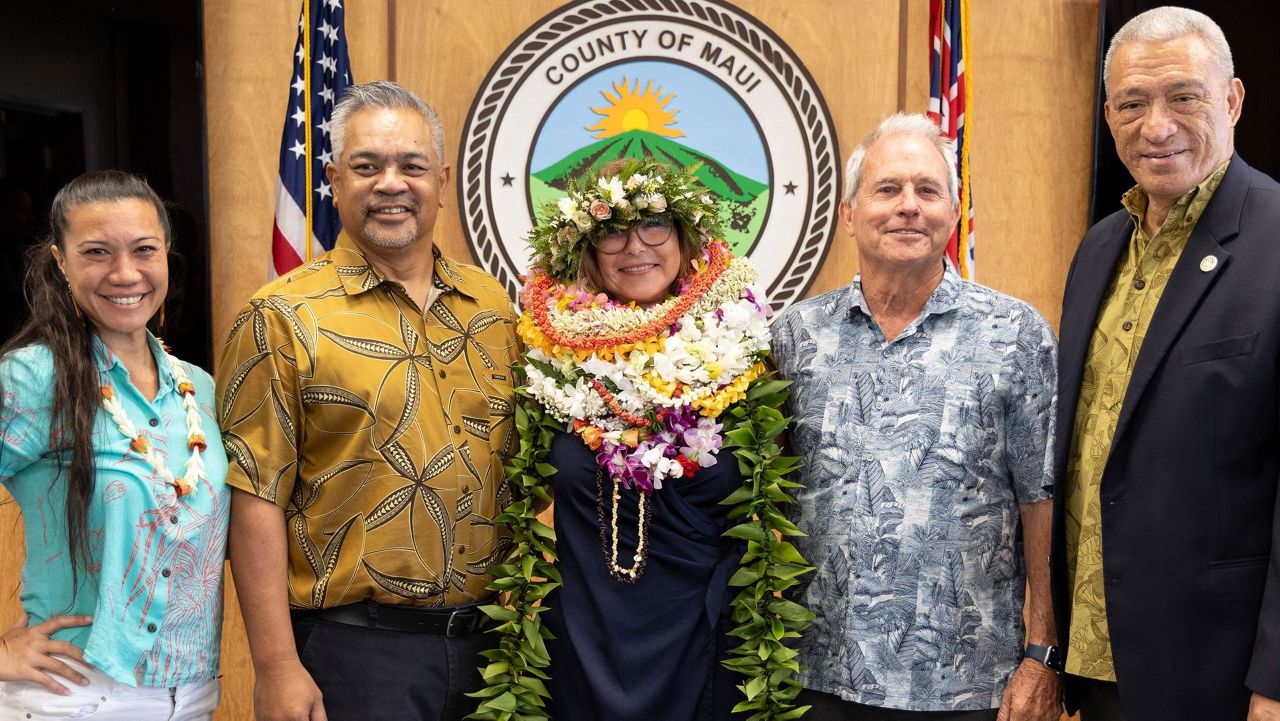 Gina Young was sworn in as the first director of the East Maui Regional Water Authority. (Photo courtesy of Maui County)