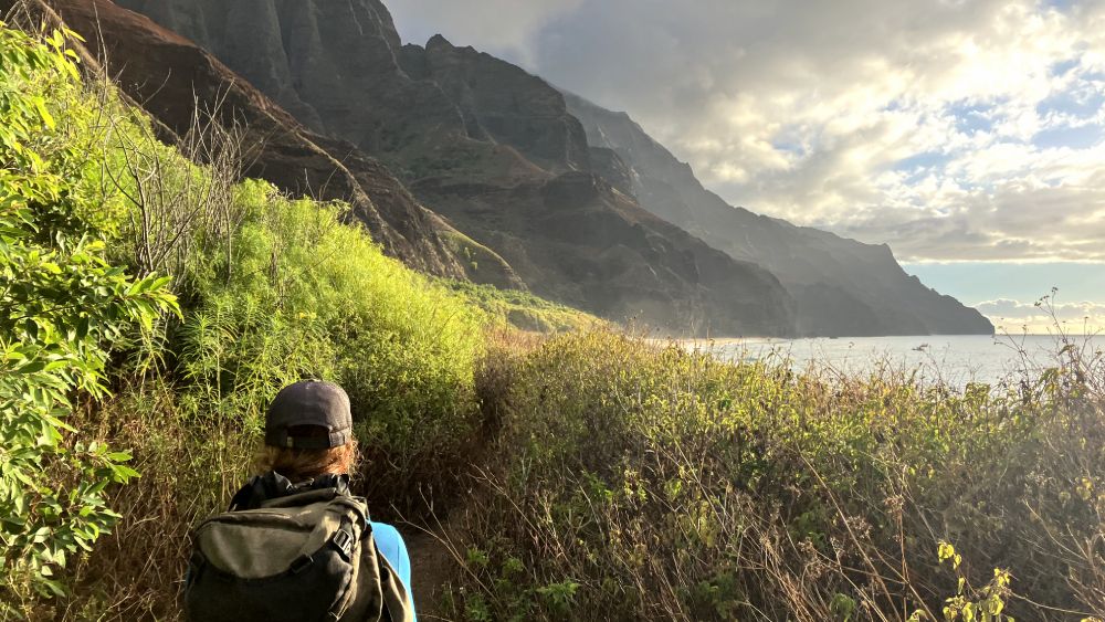 A portion of the Kalalau Trail past Hanakapiai Valley headed toward the Kalalau camping area is closed for the next seven days. (Courtesy of Hawaii Department of Land & Natural Resources)