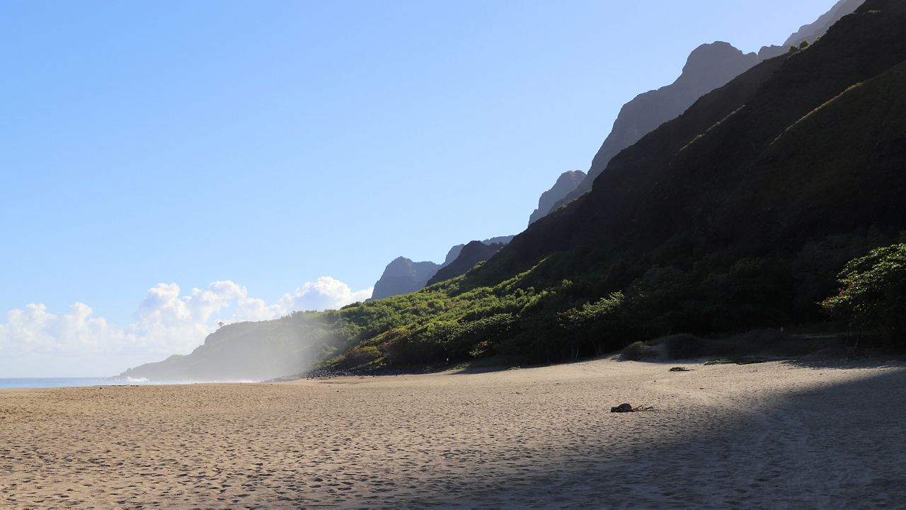 During the closure, the comfort stations were disinfected, cleaned, and barrels of effluent were airlifted for treatment and disposal. (Courtesy of Hawaii Department of Land & Natural Resources)