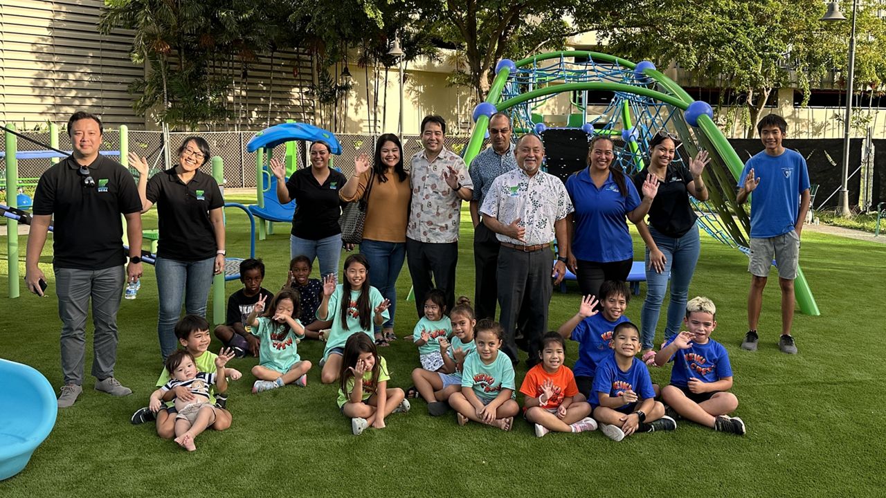 The children's playground area of Kolowalu Park was closed on Aug. 20 and underwent a major transformation. (Photo courtesy of Hawaii Community Development Authority)