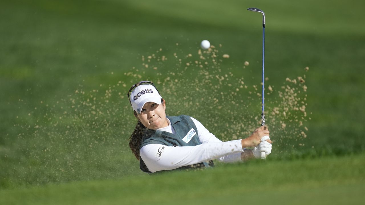 A Lim Kim of South Korea, seen at the LPGA Ladies Championship in Paju, South Korea last month, has a 2-shot lead at the LPGA Lotte Championship in Hawaii heading into Saturday's final round.