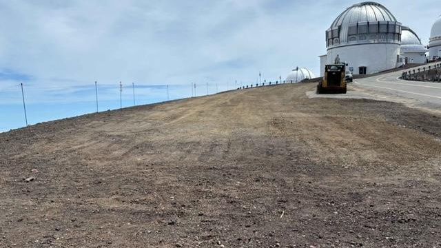 The restored site on the summit of Maunakea. (Photo courtesy UH)