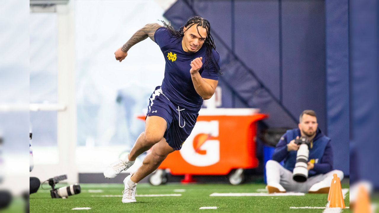 Punahou School and Notre Dame alumnus Marist Liufau, a Kalihi native, was taken No. 87 overall in the NFL Draft by the Dallas Cowboys on Friday.