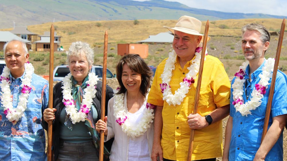 Hawaii County broke ground on Tuesday for a new affordable workforce rental housing development in Waikoloa Village. (Courtesy County of Hawaii)