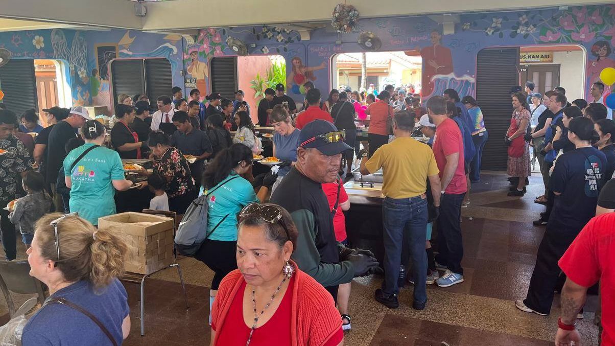 The Salvation Army served 1,000 meals at Chamorro Village. (Photo courtesy of The Salvation Army)