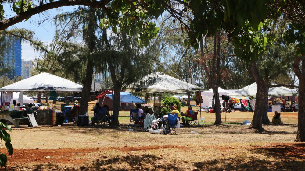 Camping at Sand Island State Recreation Area will be suspended starting August 23. (Courtesy Hawaii DLNR)