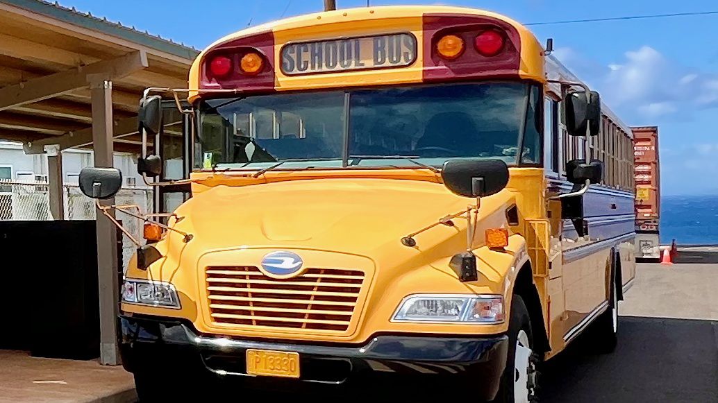 The Hawaii Department of Education has restored 100 of the 147 school bus routes suspended due to a shortage of drivers and vehicles. (Photo courtesy of the Hawaii Department of Education)