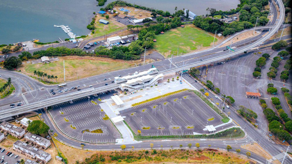 Rail work will take place between the Aloha Stadium and Middle Street stations. (Photo courtesy of HART)