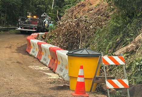 Tantalus Drive is now cleared and has been reopened. (Photo courtesy of City & County of Honolulu)