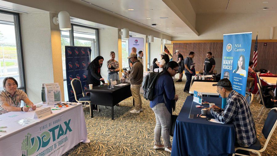 Careers in IT & Cyber Fair at UH West Oahu, Feb. 21, 2024. (Photo courtesy of the University of Hawaii)