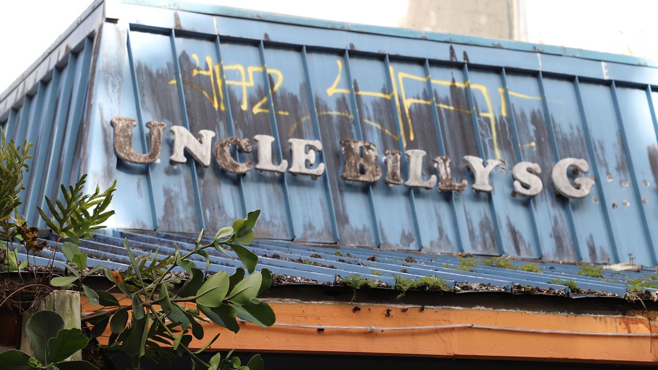 Demolition of Uncle Billy's Hilo Bay Hotel is underway. (Photo courtesy of DLNR)