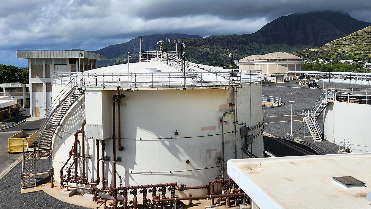 Testing will be done at the Waianae wastewater treatment facility. (Photo courtesy of the University of Hawaii)