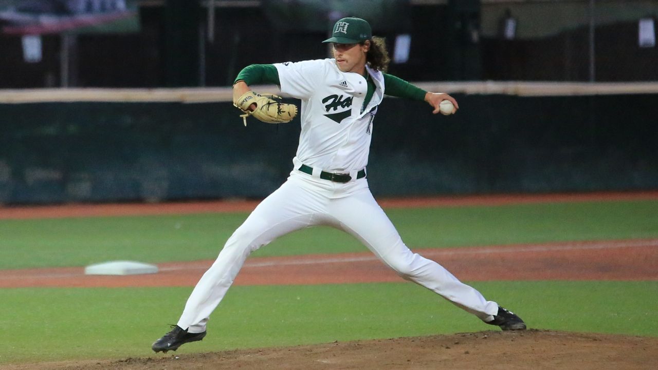 Randy Abshier, seen against Holy Cross in March, made his second straight scoreless start against UC Riverside on Friday, May 10, 2024. (Spectrum News/Brian McInnis) 