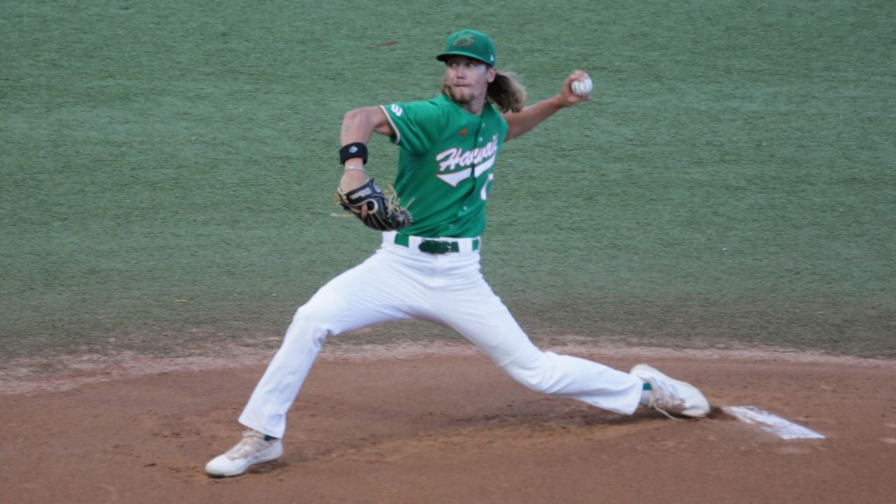 Harry Gustin made the All-Big West first team in his first year as a full-time starter.