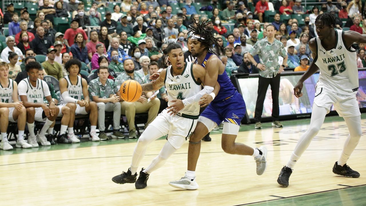 Noel Coleman (middle), Mor Seck (right) and the Rainbow Warriors will travel to Japan for a series of exhibition games Aug. 8 to 19. 