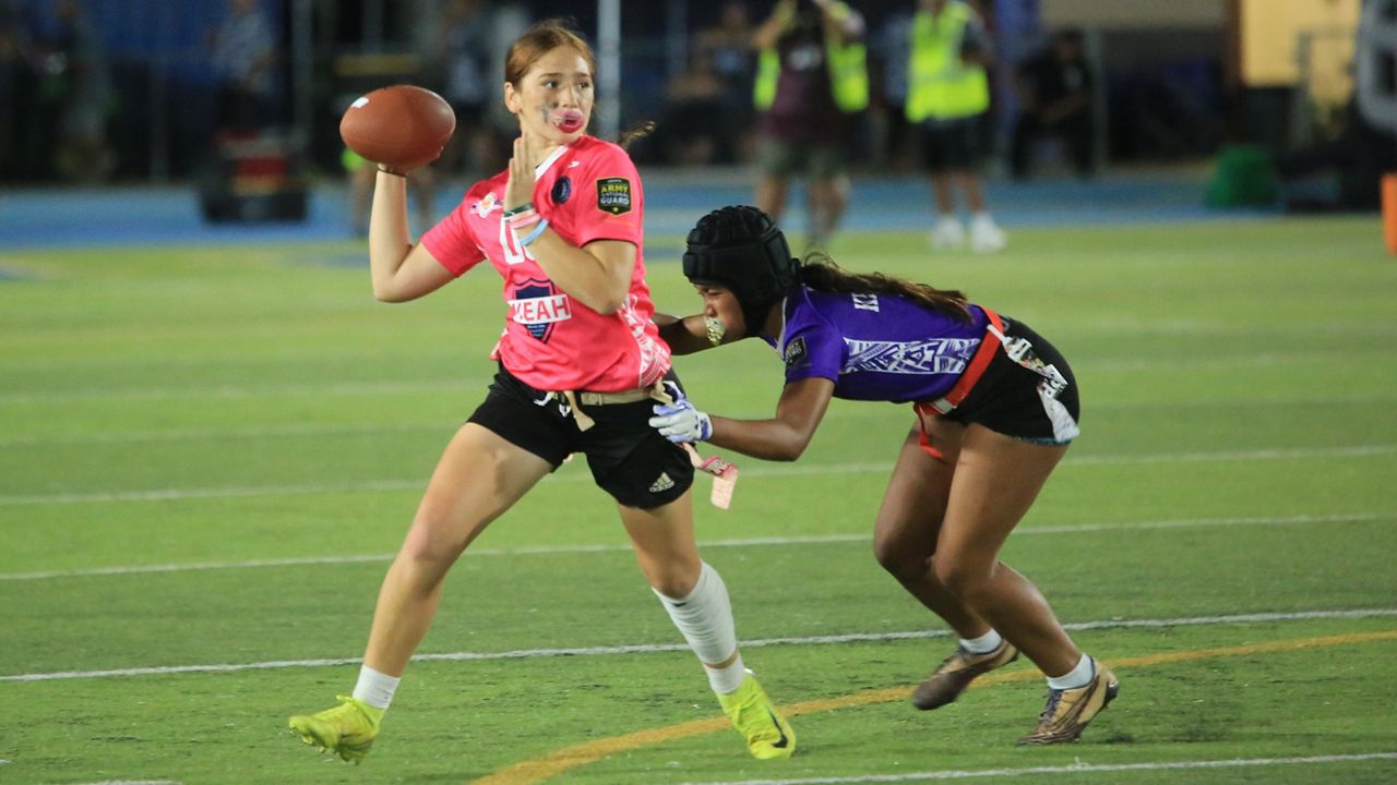 Girls flag football shows Hawaii high school potential at prep football showcase