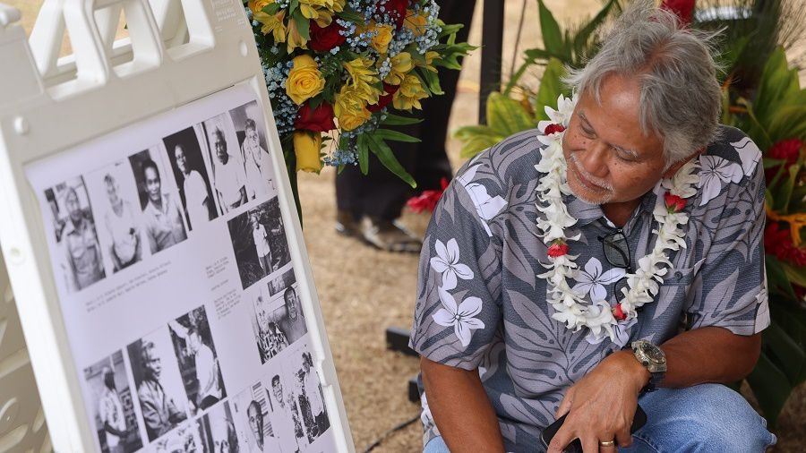 Errol Ceballos, son of Francisco and Lucy Ceballos, at Monday's event (Photo courtesy of County of Kauai Department of Planning)