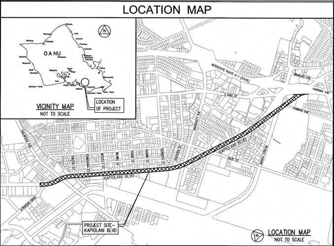 Road Improvements Begin Along Kapiolani Boulevard   Hawaii Kapiolaniblvd Workmap C