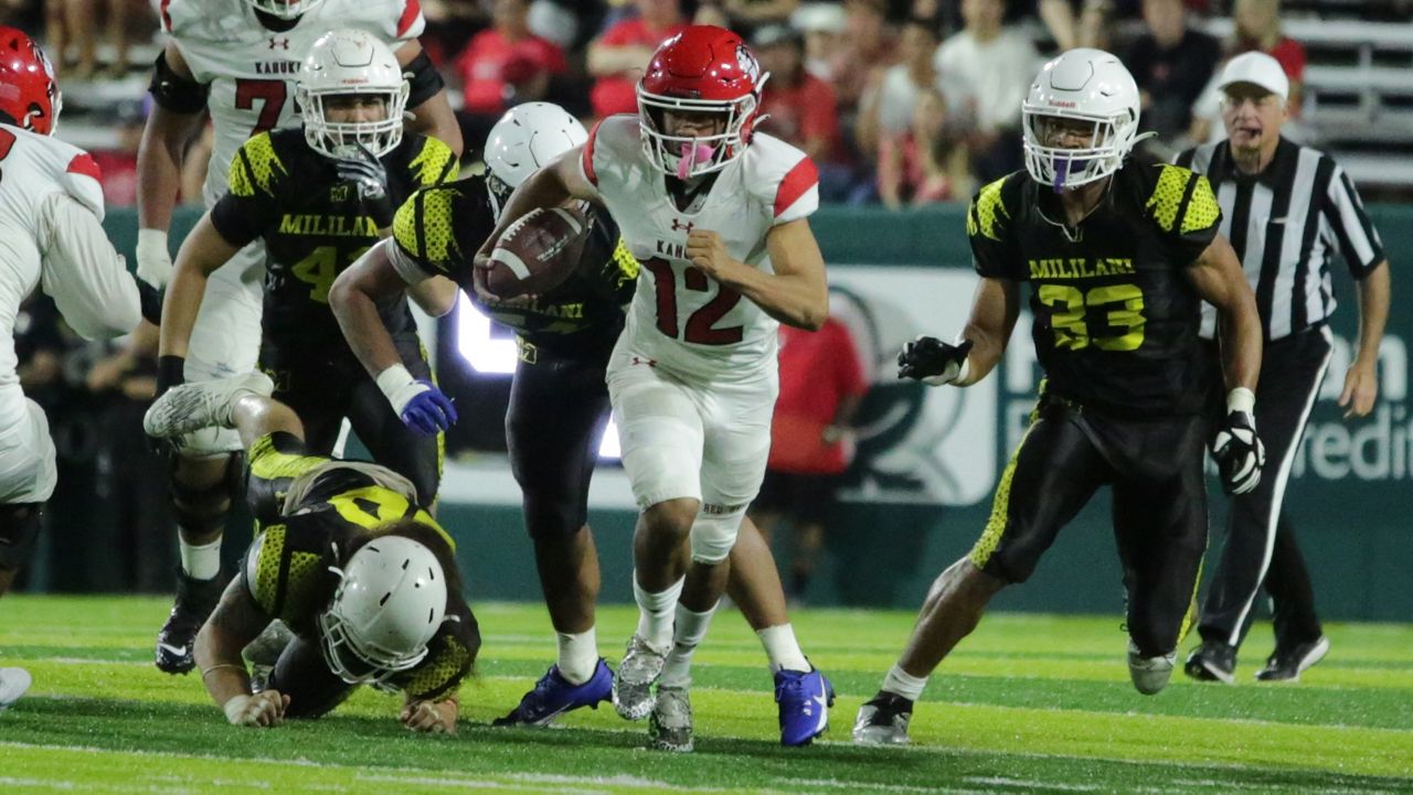 Photos Kahuku beats Mililani for HHSAA Open football title